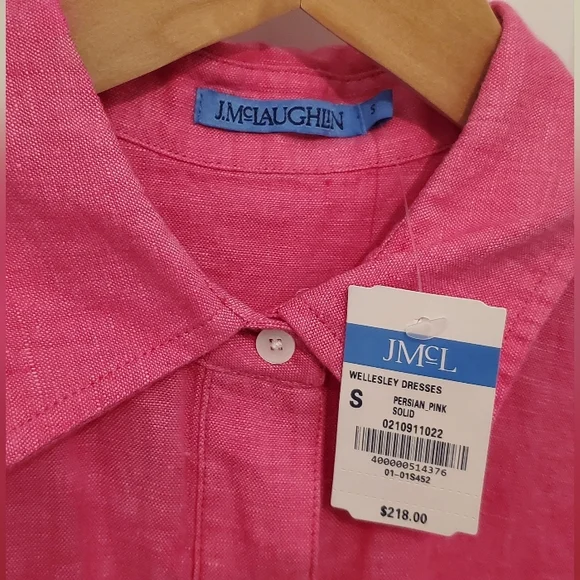 J. McLaughlin Wellesley Dress, Persian Pink, Size Small - Picture 3 of 8